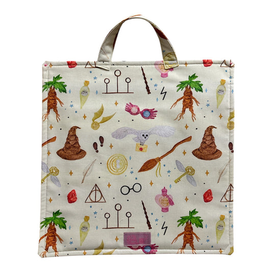 The Heather: Large Project Bag & Mini Bag: Wizard Doodles