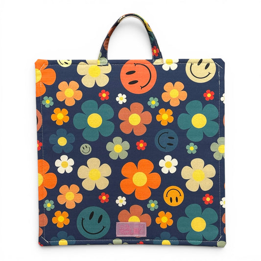 Medium Project Bag: Smiley Faces