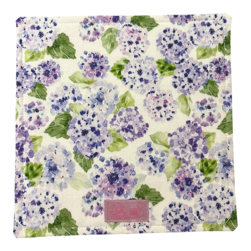 Mini Project Bag: Purple Hydrangeas