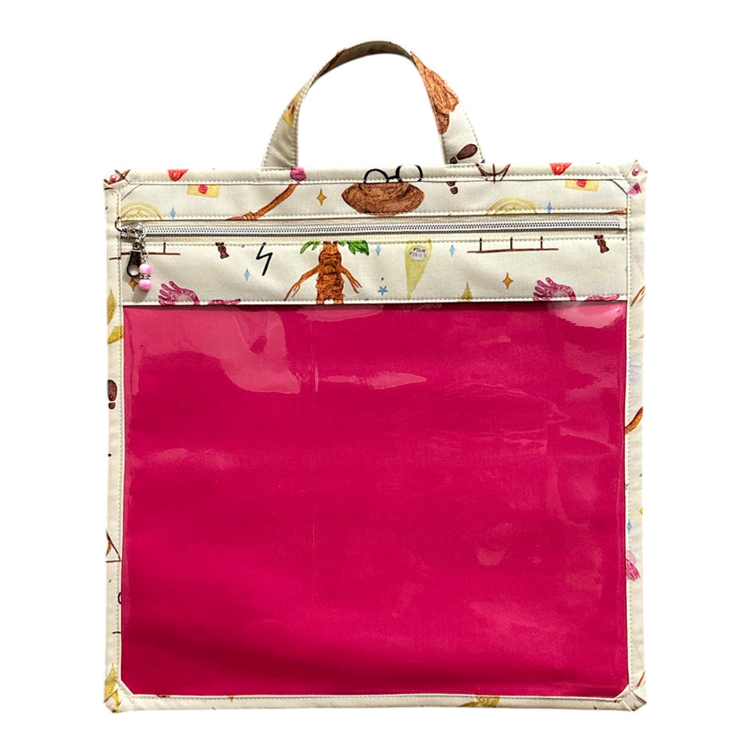 The Heather: Large Project Bag & Mini Bag: Wizard Doodles