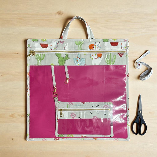 Large Project Bag w/Handles & Matching Floss bag - ideal for fibers, canvas & notions #7