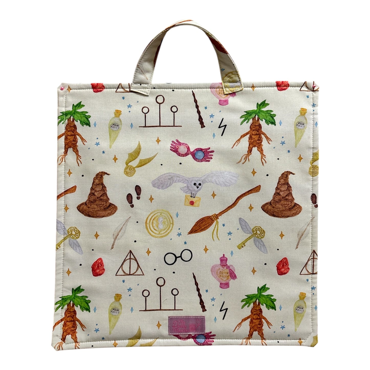The Heather: Large Project Bag & Mini Bag: Wizard Doodles