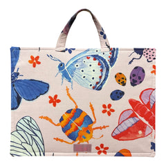 Large Project Bag: Watercolor Bugs
