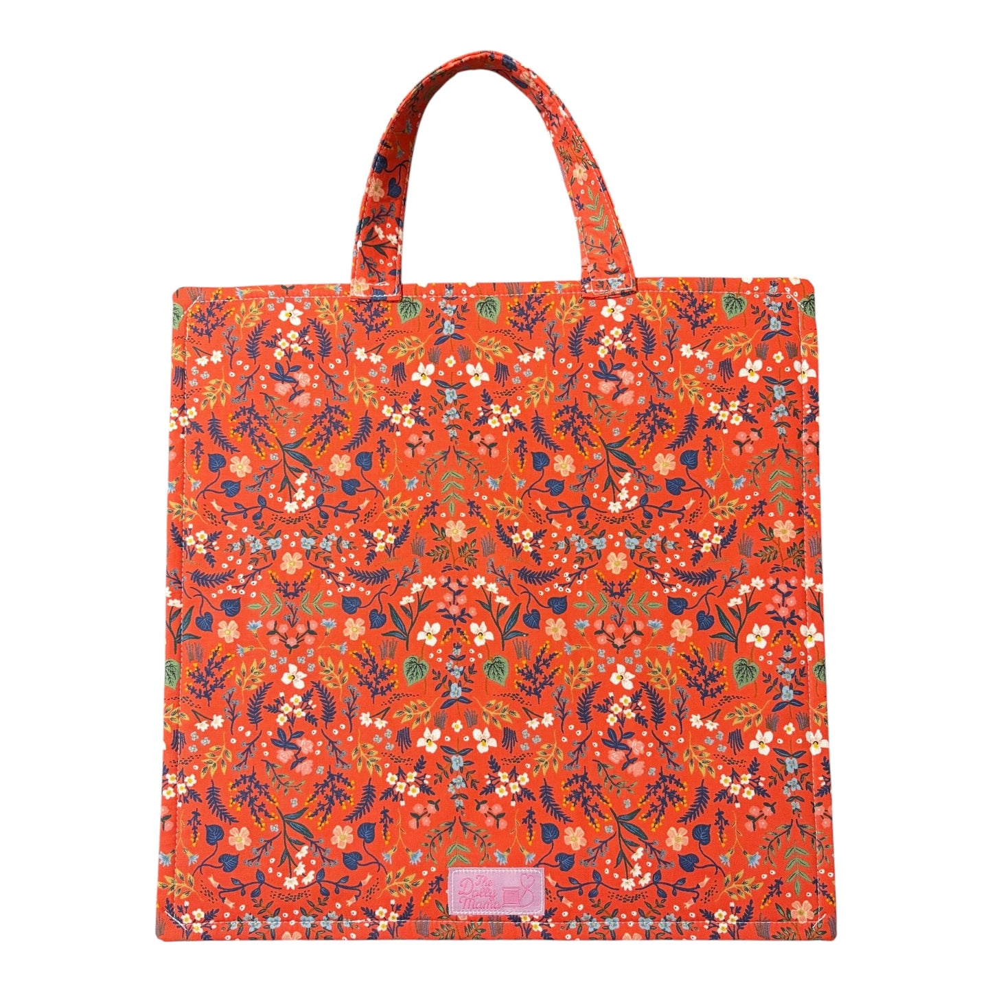 Large Project Bag: Rifle Paper Co. Wildwood Red Metallic