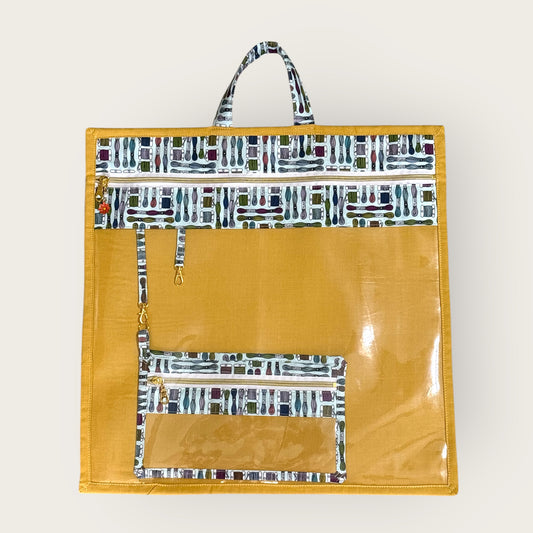Large Project Bag w/Handles & Matching Floss bag - ideal for fibers, canvas & notions #4