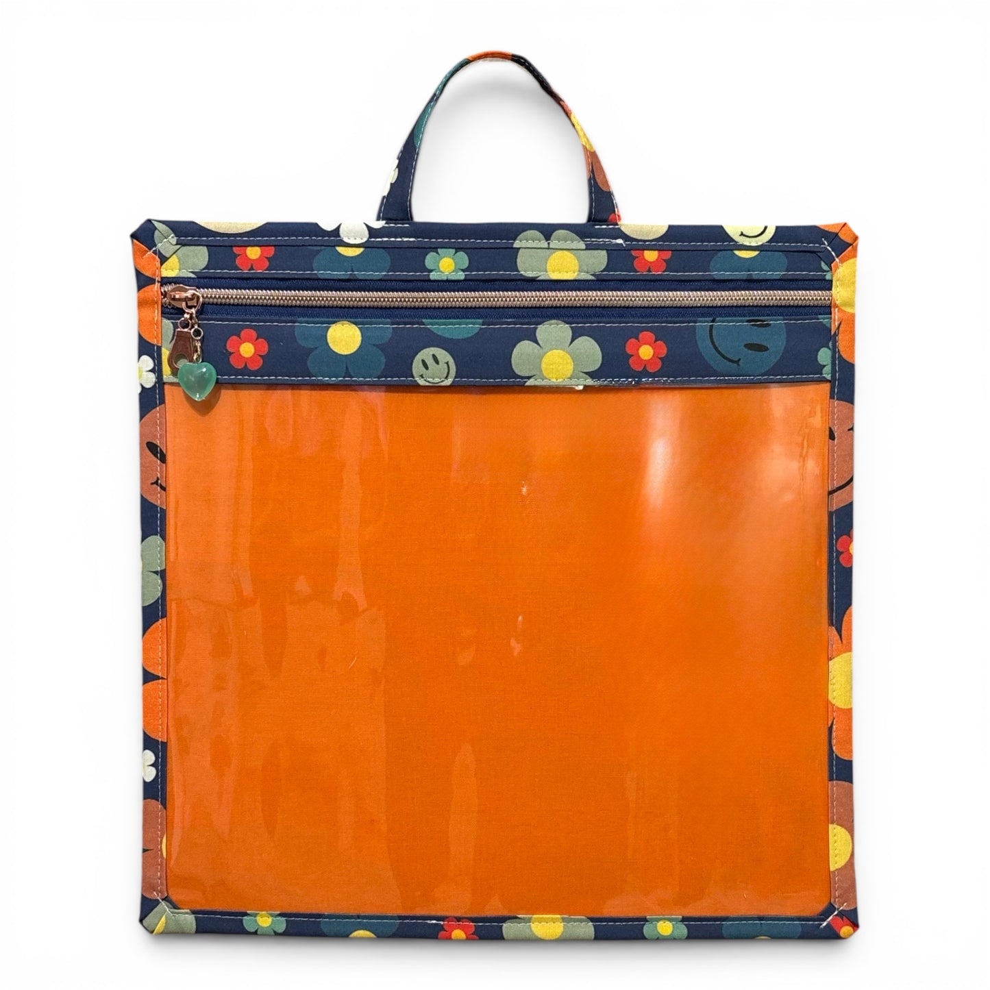 Medium Project Bag: Smiley Faces