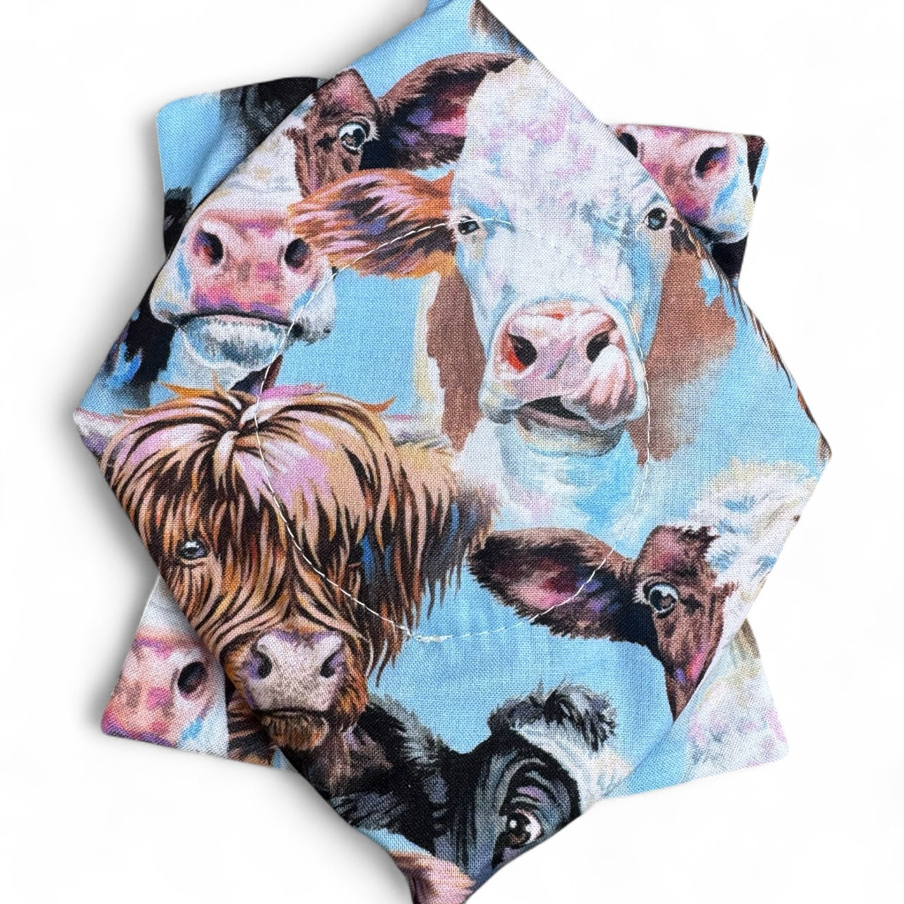 Orts Bag - Cow Portraits (bubblegum pink)