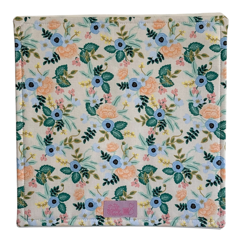 Medium Project Bag: Rifle Paper Co. Primavera Birch Blush Print