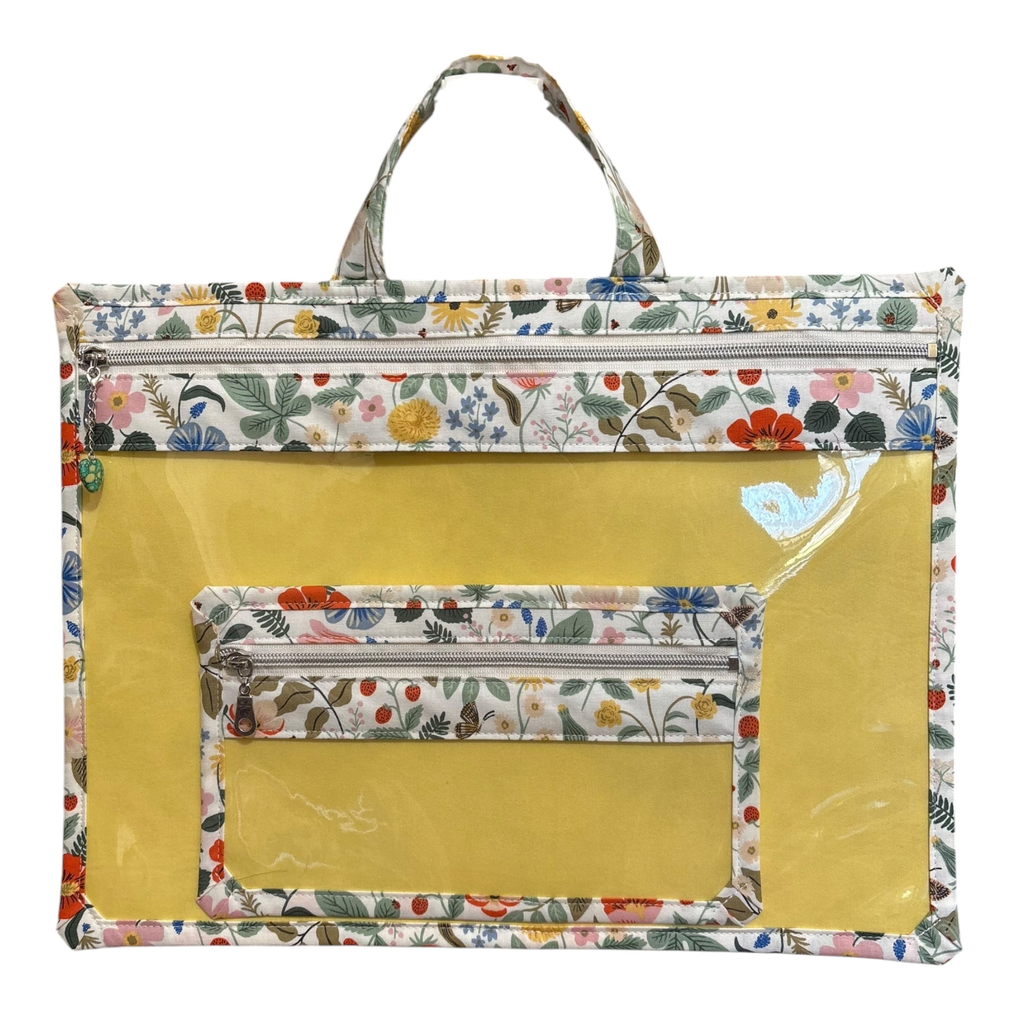 Large Project Bag: Rifle Paper Co. Strawberry Fields