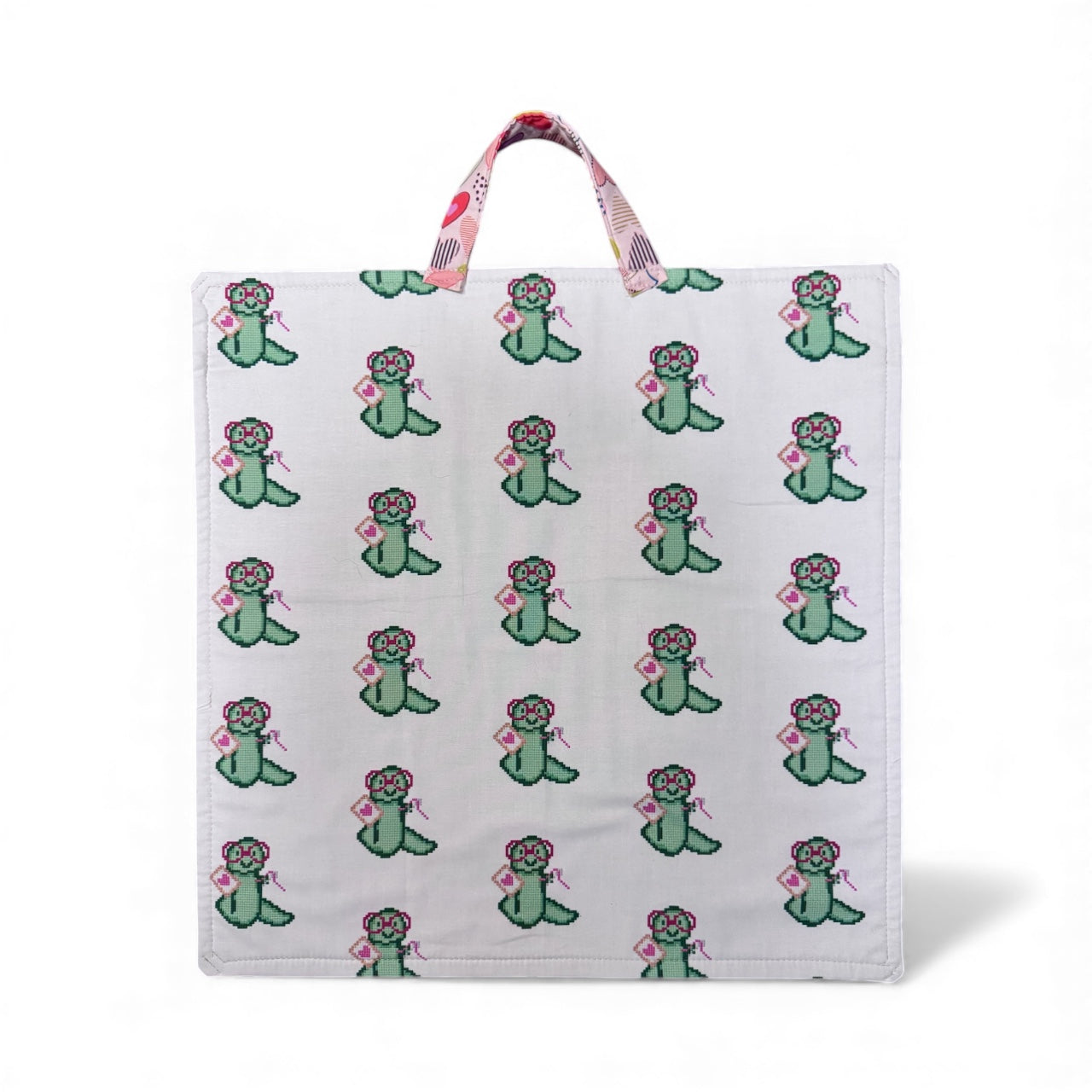 Large Project Bag w/handle and two inner clasps for notions