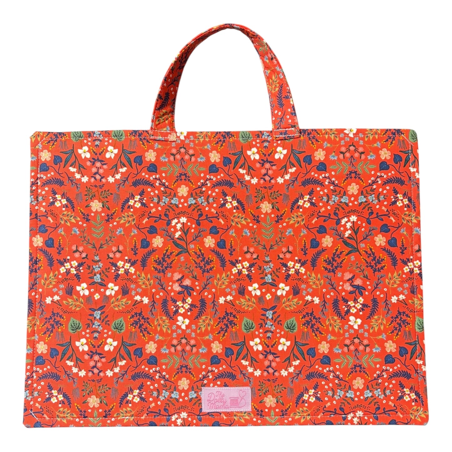 Large Project Bag: Rifle Paper Co. Wildwood Red Metallic