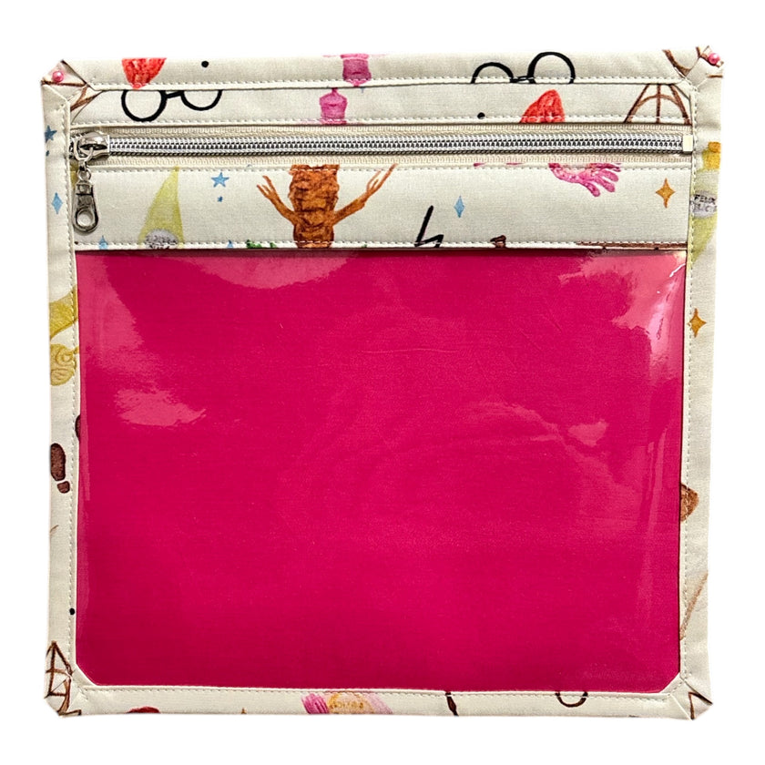 The Heather: Large Project Bag & Mini Bag: Wizard Doodles