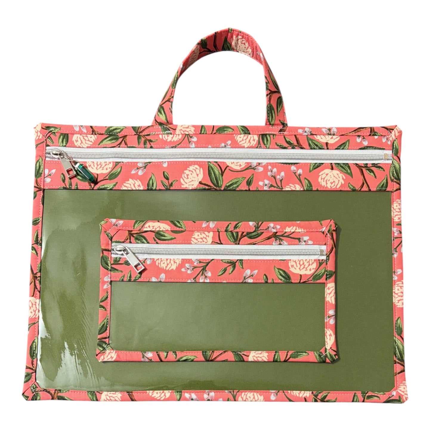 Large Project Bag: Rifle Paper Co. Peonies in Pink