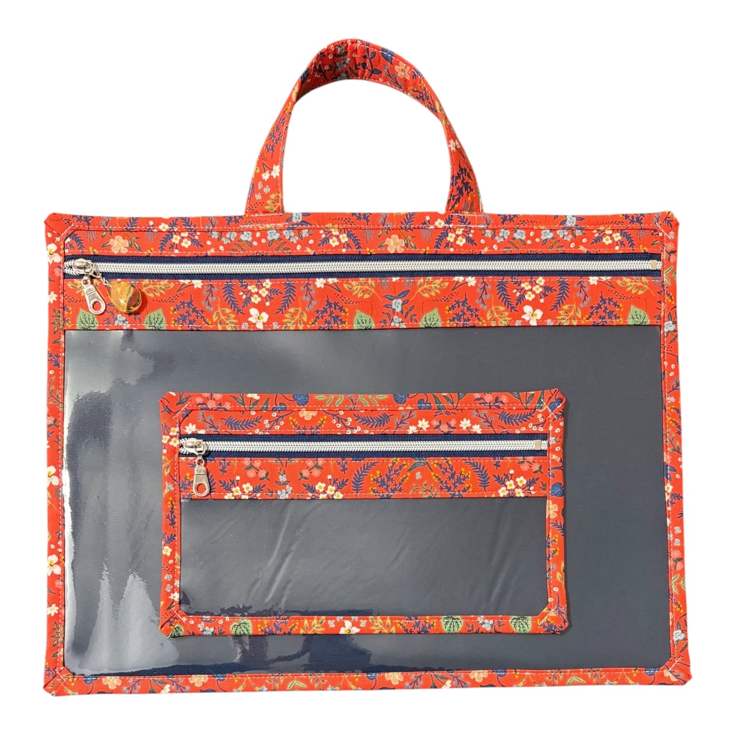 Large Project Bag: Rifle Paper Co. Wildwood Red Metallic