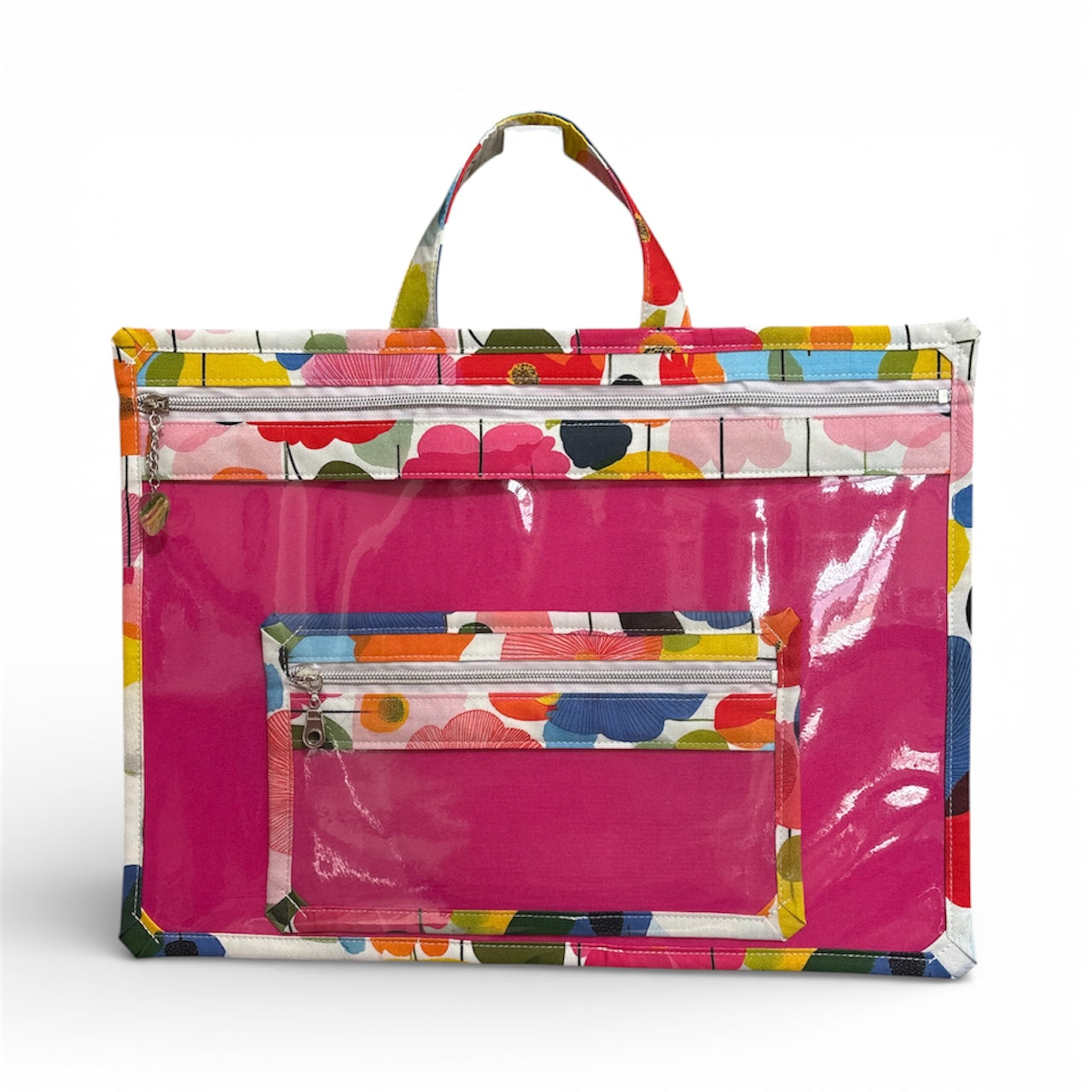 Large Project Bag: Kaleidoscope Flowers