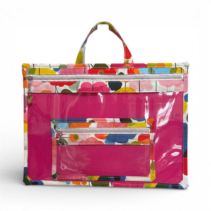 Large Project Bag: Kaleidoscope Flowers