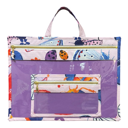 Large Project Bag: Watercolor Bugs