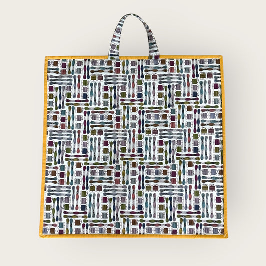 Large Project Bag w/Handles & Matching Floss bag - ideal for fibers, canvas & notions #4