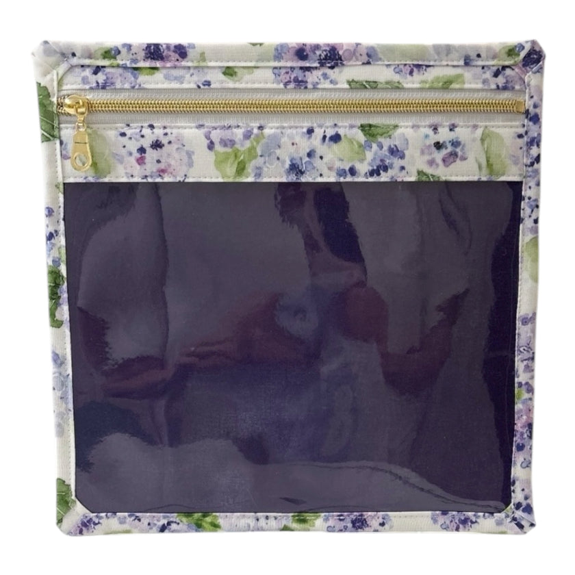 Mini Project Bag: Purple Hydrangeas