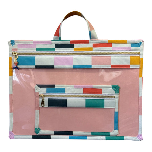 Large Project Bag: Mid-Century Checkerboard